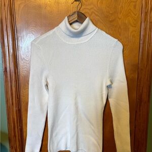 Style & Co. Cream Turtleneck Sweater